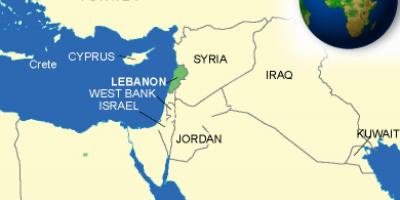 레바논 지도 보기